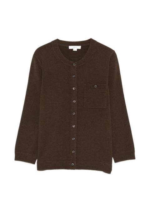 Vince chest-pocket button cardigan