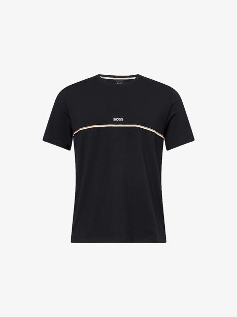 Unique Brand-Print Stretch-Cotton T-Shirt
