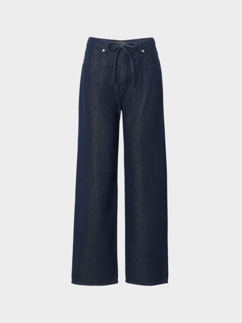 rag & bone Featherweight Phoebe Drawstring Wide-Leg Jeans