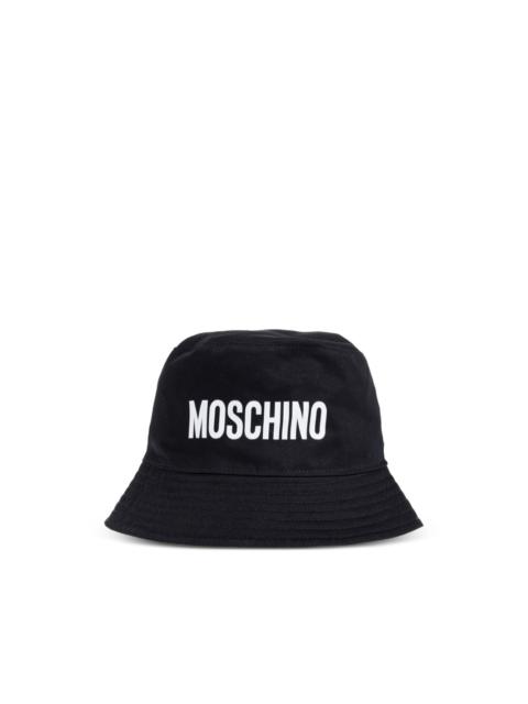 Moschino logo-detail reversible bucket hat