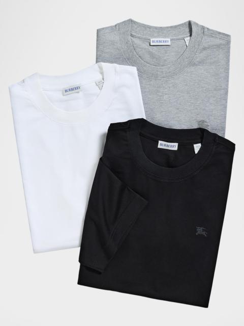 Burberry Men's Seth EKD-Embroidered 3-Pack T-Shirt Set