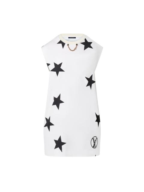 Louis Vuitton Star Print Sleeveless T-Shirt Dress