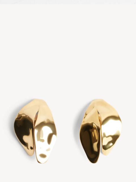 BALENCIAGA Women's Bloom Xs Earrings in Shiny Gold