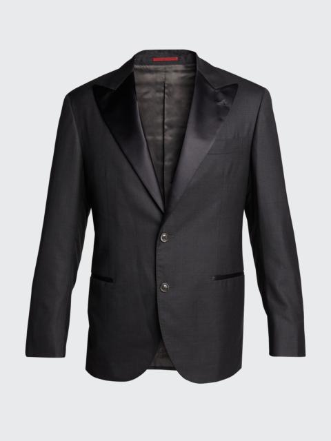 Brunello Cucinelli Men's Peak-Lapel Solid Tuxedo