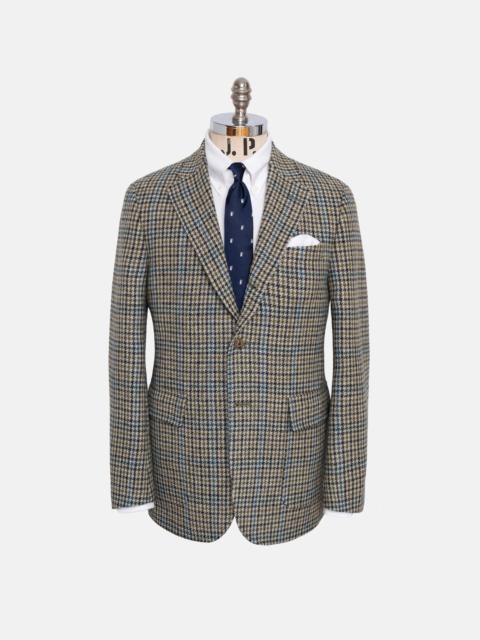 J. PRESS MADE-IN-CANADA LIGHT OLIVE CHECK WITH PANE TWEED SPORT COAT