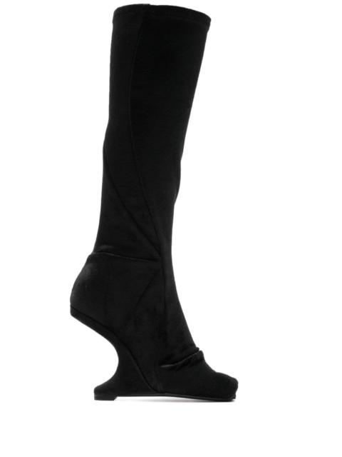 Rick Owens Leather heel boots