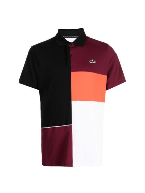 logo-appliquÃ© colour-block polo shirt