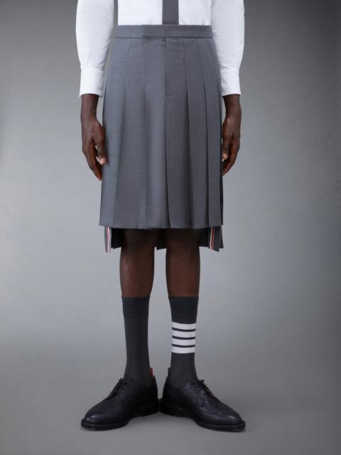 Thom Browne Medium Grey Super 120's Twill Classic Rise Pleated Skirt