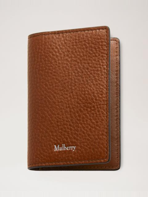Mulberry Card Case Oak Two-Tone Small Classic Grain