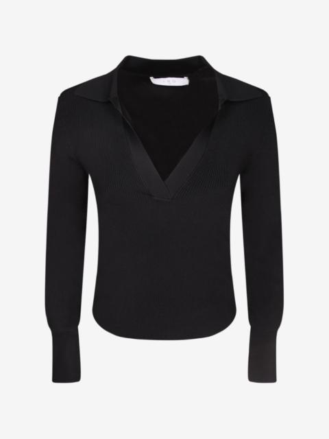 IRO Waves polo-collar sweater