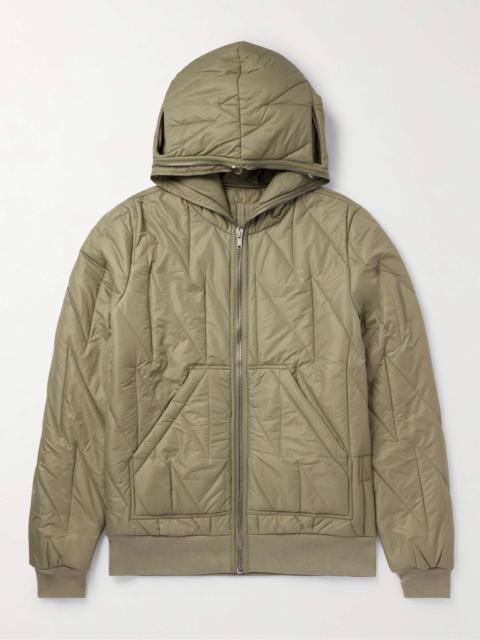 Rick Owens Quilted Shell Hooded Jacket
