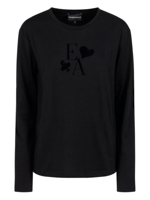 EMPORIO ARMANI logo-appliqué T-shirt