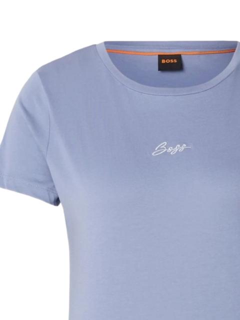 BOSS embroidered short-sleeve T-shirt