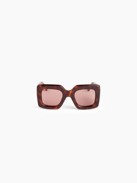 NINA RICCI Precious square shiny havana Sunglasses