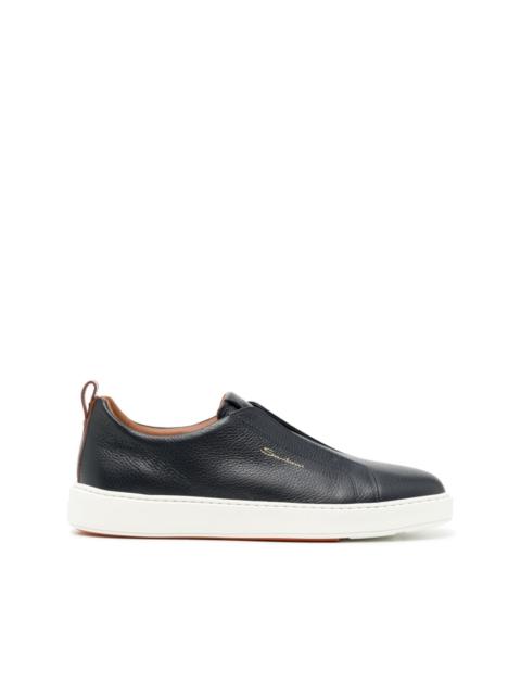 slip-on leather sneakers