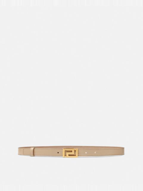 Greca Goddess Leather Belt 2 cm