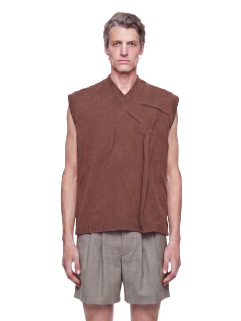 HED MAYNER V-neck Logo Gilet