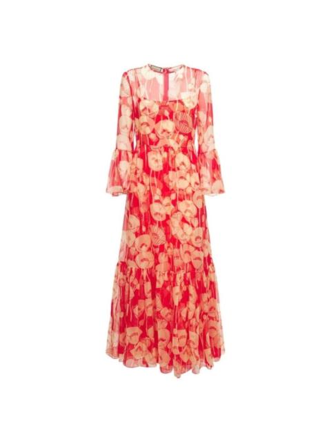 GUCCI Poppy Silk Organza Maxi Dress