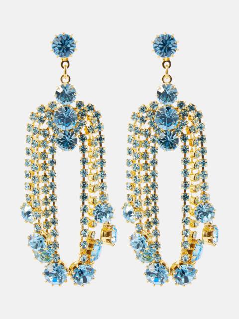 MAGDA BUTRYM Crystal cascade drop earrings