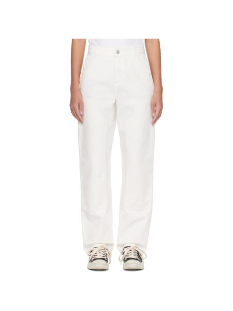 Carhartt White Pierce Double Knee Trousers