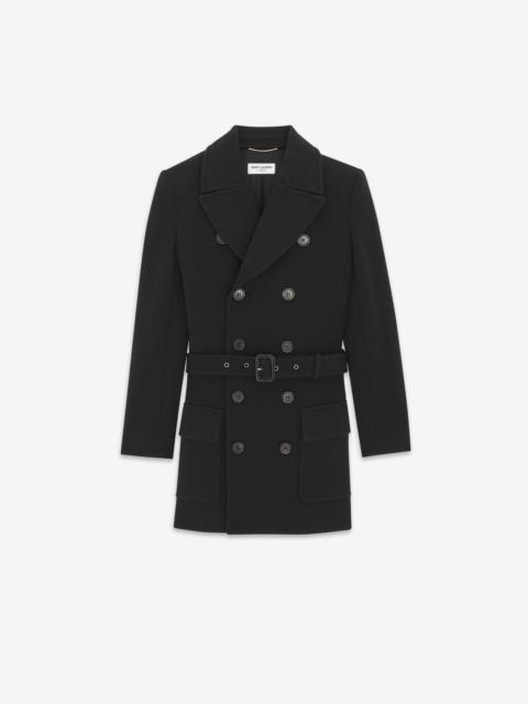 SAINT LAURENT saharienne jacket in wool jersey