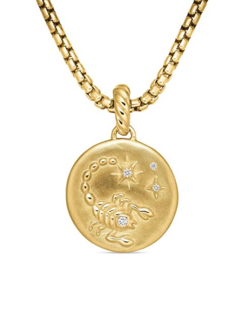 DAVID YURMAN Women's Zodiac Amulet in 18K Yellow Gold with Diamonds - Scorpio