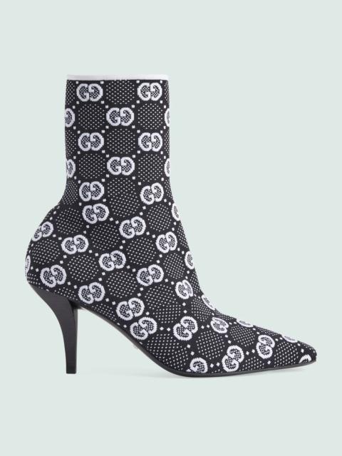 GUCCI Women's GG knit ankle boots