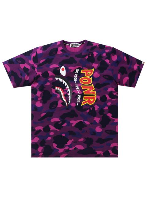 BAPE Color Camo Shark Wide Tee 'Purple'