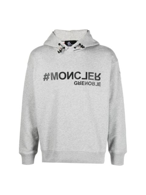 Moncler Grenoble logo-print cotton hoodie