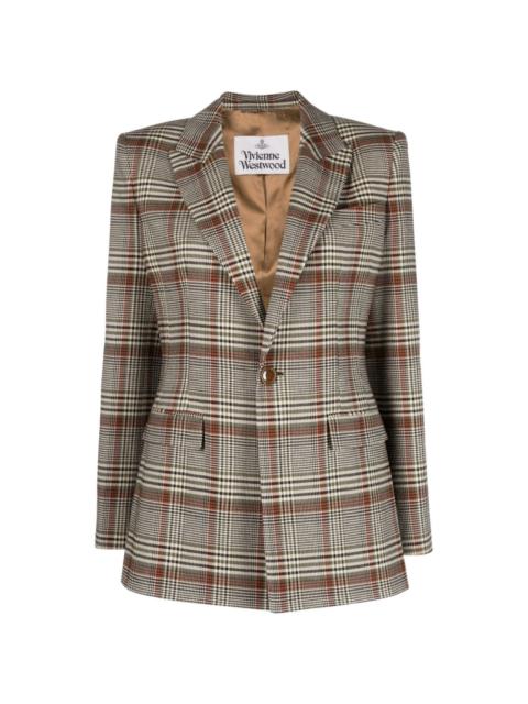 Vivienne Westwood checked single-breasted blazer