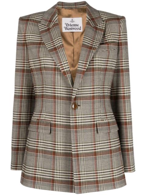 Vivienne Westwood checked single-breasted blazer