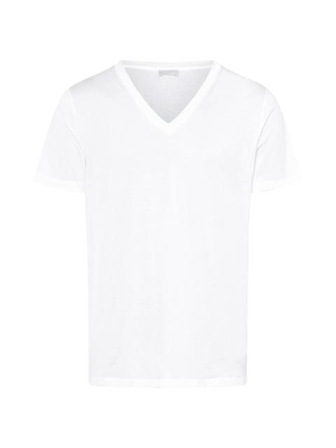 HANRO Cotton Sporty V-Neck Cotton T-Shirt