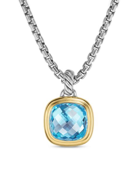 DAVID YURMAN Women's Albion Pendant in Sterling Silver - Blue Topaz
