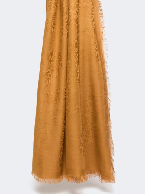 WEEKEND Max Mara Jacquard-knit modal and cashmere shawl - CAMEL
