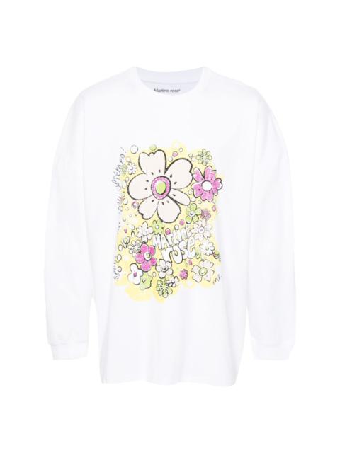Martine Rose Festival Flower cotton T-shirt