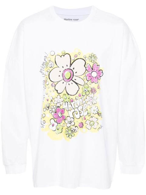 Martine Rose Festival Flower cotton T-shirt