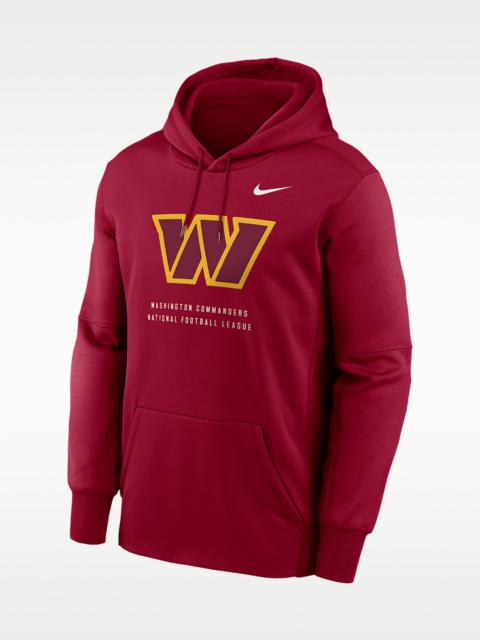 Nike Washington Commanders Men's Nike Therma NFL Pullover Hoodie