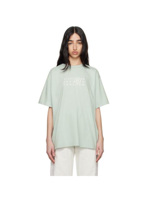 MM6 Maison Margiela Blue Basic Jersey T-shirt