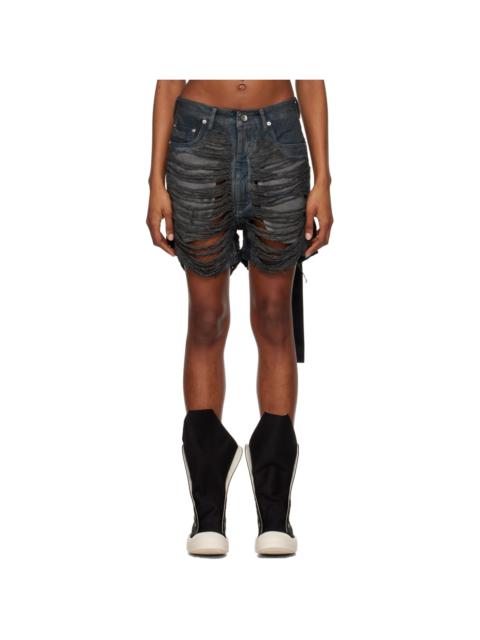 Rick Owens DRKSHDW Gray Geth Denim Shorts