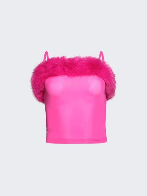 BALENCIAGA Strap Top Fluo Pink