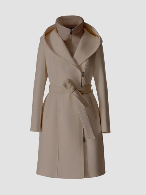 MACKAGE Women's Shia 2-In-1 Double-Face Wool Coat - Taupe