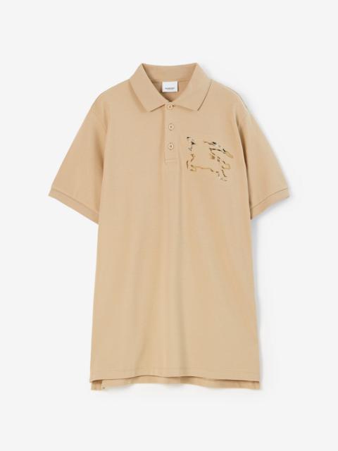 Check EKD Cotton Piqué Polo Shirt