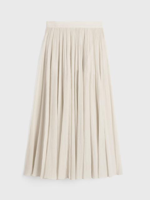 Crinkled plissé skirt meringue