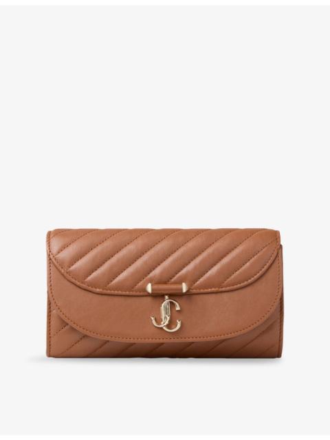 JIMMY CHOO Curve Leather Wallet Chain