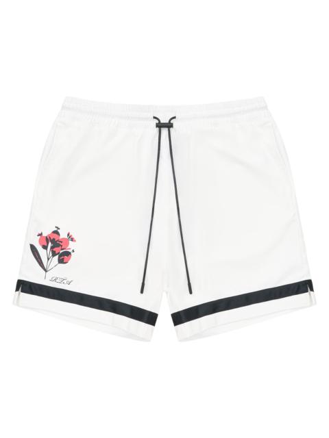 RTA Men's Chaparral Clyde Drawstring Cotton Shorts - White Poppy