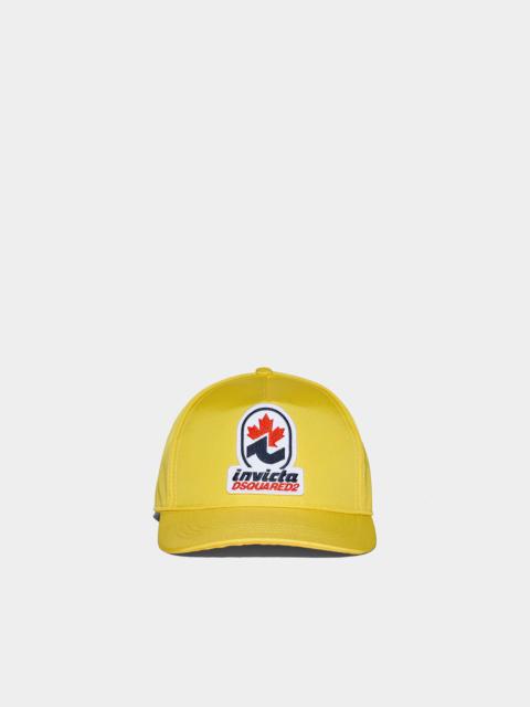 Dsquared2 D2 Monogram Cotton Bucket Hat In Yellow