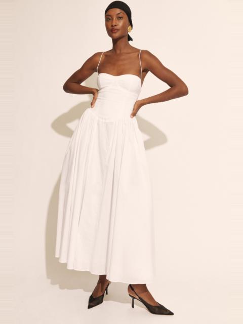 BARDOT Estie Cotton Maxi Dress In Orchid White