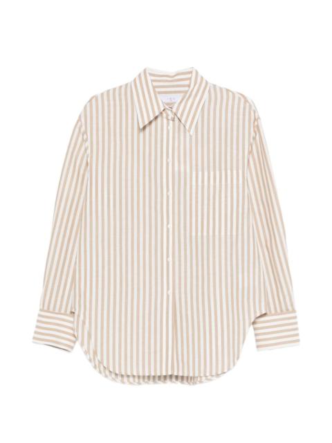 IRO Azaloa striped pocket shirt