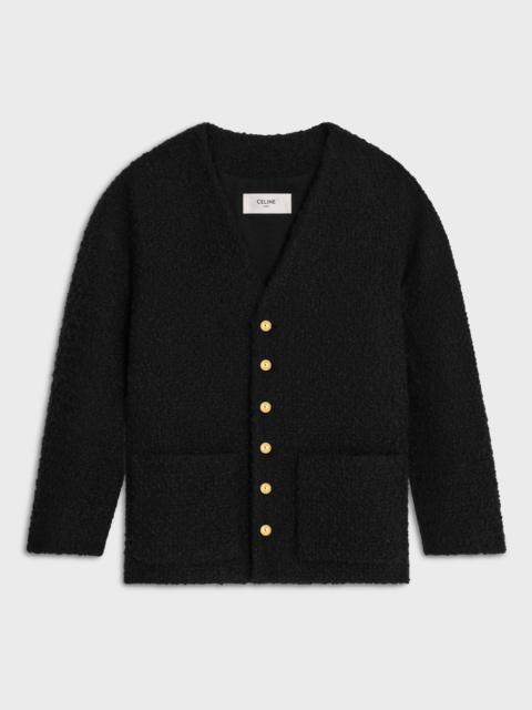 CELINE oversized jacket in bouclé tweed cashmere