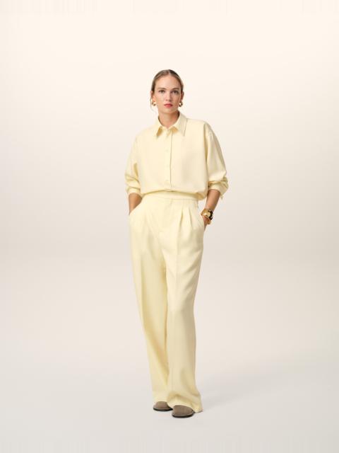 AMI Paris Oversized wool shirt Pastel yellow | netaporter